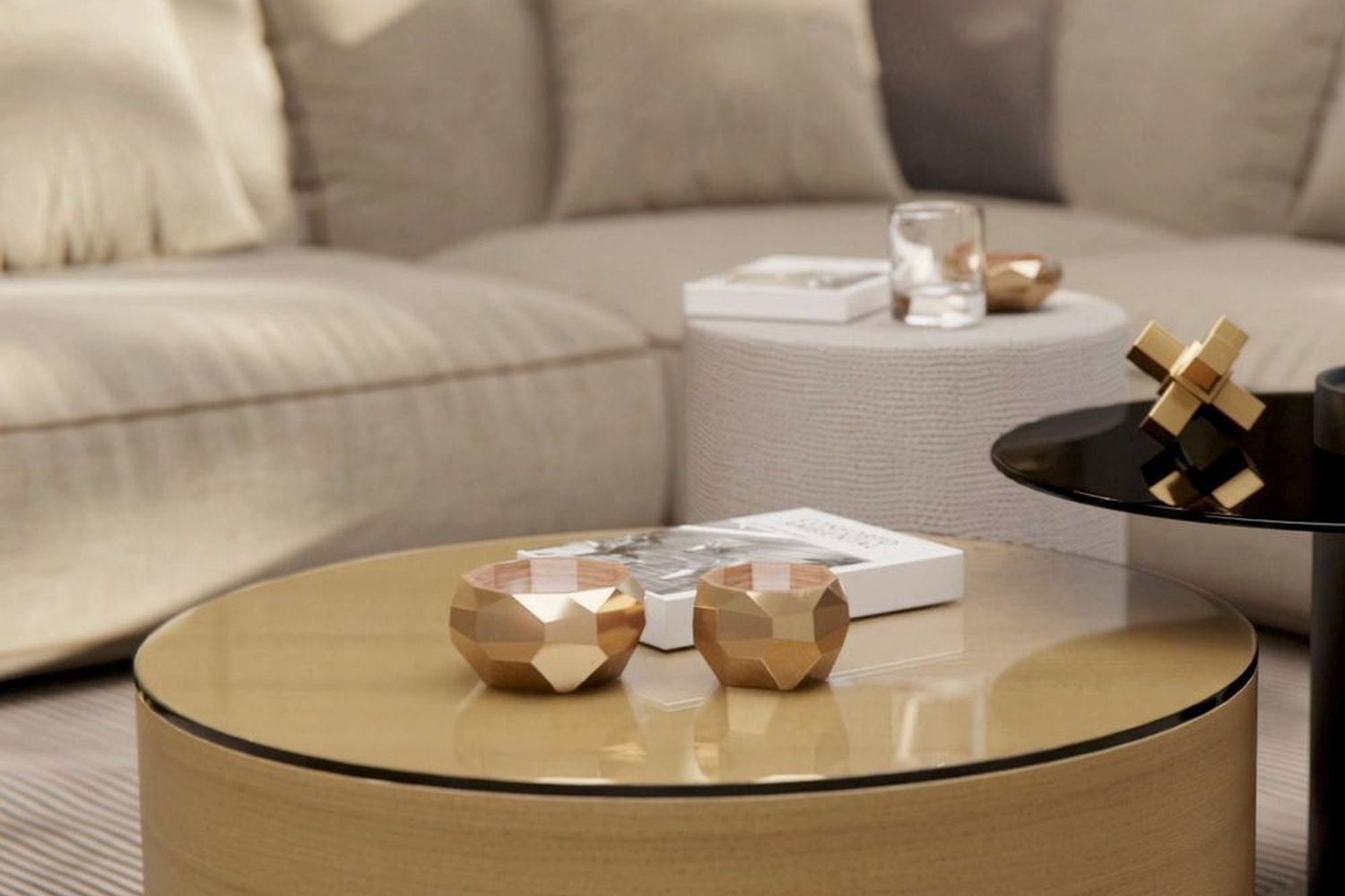 Möbelfolie Golden Beech – Buche mittel mit Ästen