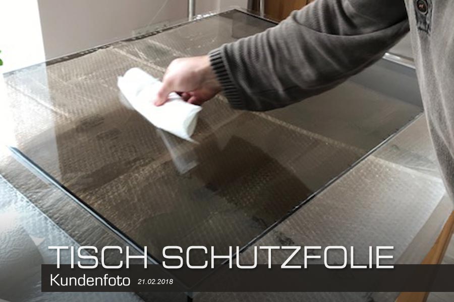 Tischfolie transparent, selbstklebend 0,1 mm