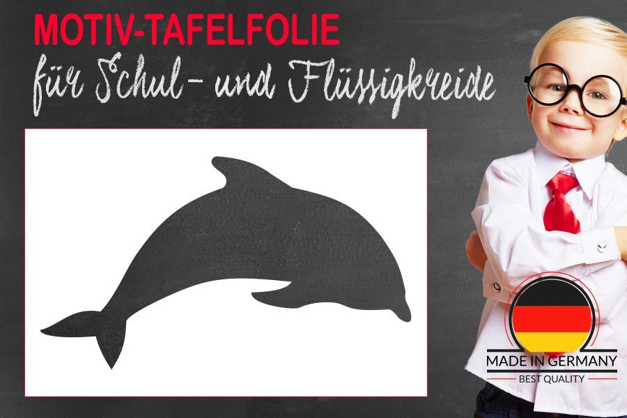motiv tafelfolie springender delfin