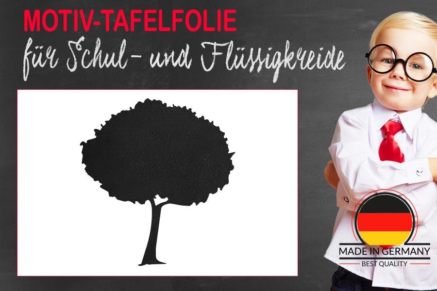 Motiv Tafelfolie großer Laubbaum als beschreibbare Wandtafel