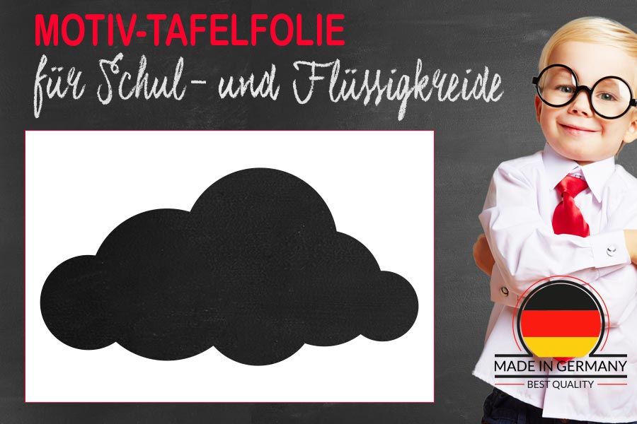 beschreibare Wandtafel aus tafelfolie in wolkenform vergrößerte ansicht