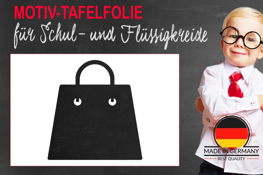 Motiv Tafelfolie Einkaufstasche mit Henkel als Tattoo für Wand & Möbel