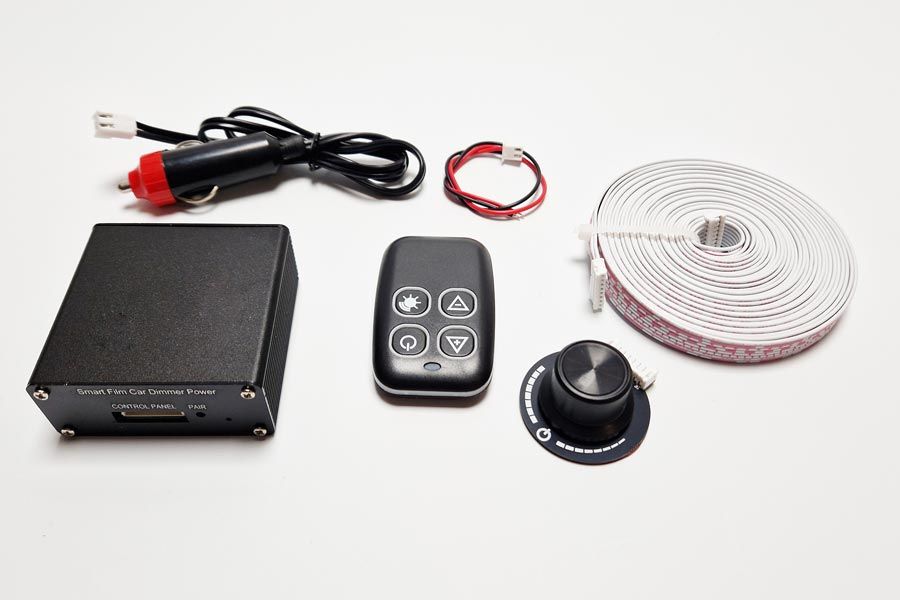 Dimmbare Powerbox/Transformator 12 Volt mit fernbedienung für schaltbare Folie im KfZ
