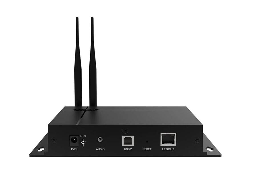 Multimediaplayer mit LED-Controller Novastar TB2 Vorderseite