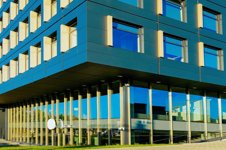 Infrarot-Schutzfolie IR80 auf fenster aussen angebracht