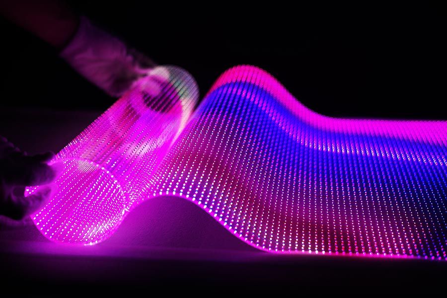 Selbstklebende LED-Folie transparent für Schaufensterwerbung 6250 pixel