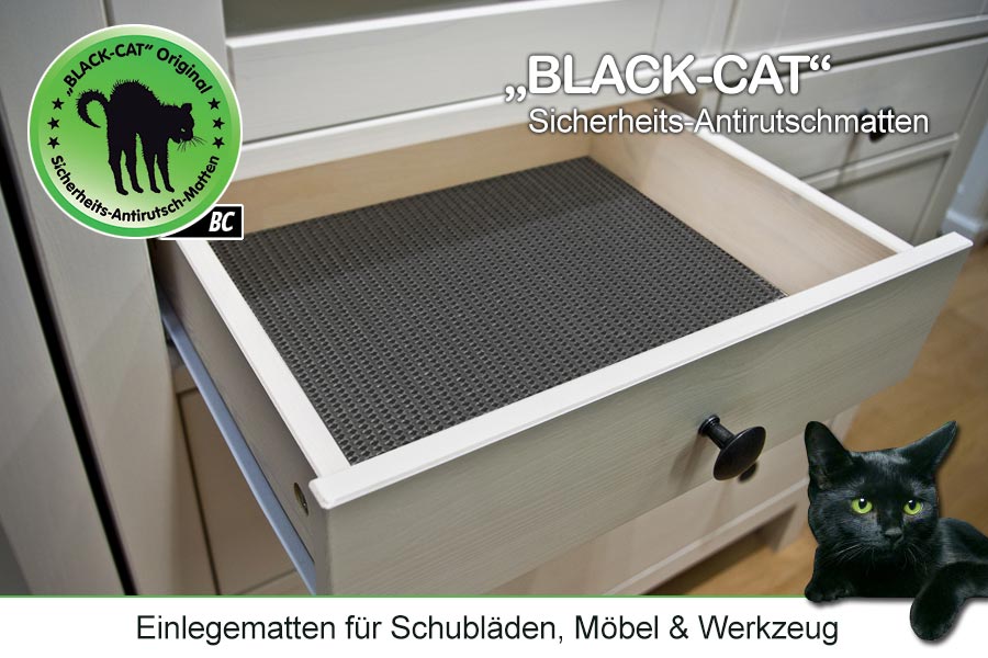 weißer küchenschrank mit schubladenmatte anthrazit