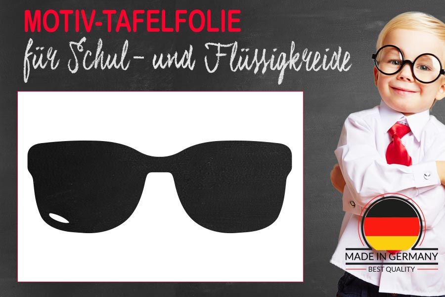 Motiv Tafelfolie Coole Sonnenbrille zum beschreiben mit kreide