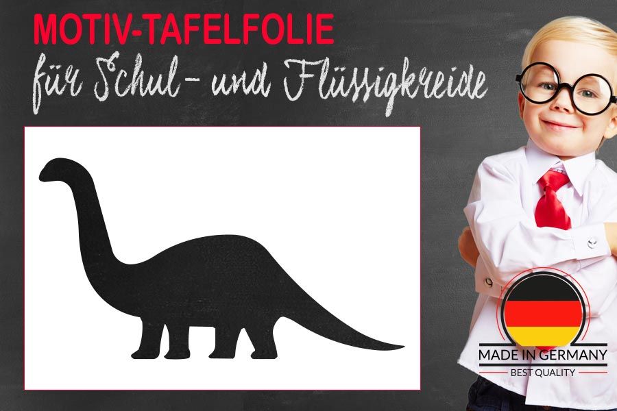 Motiv Tafelfolie Dinosaurier Langhals als Wandaufkleber
