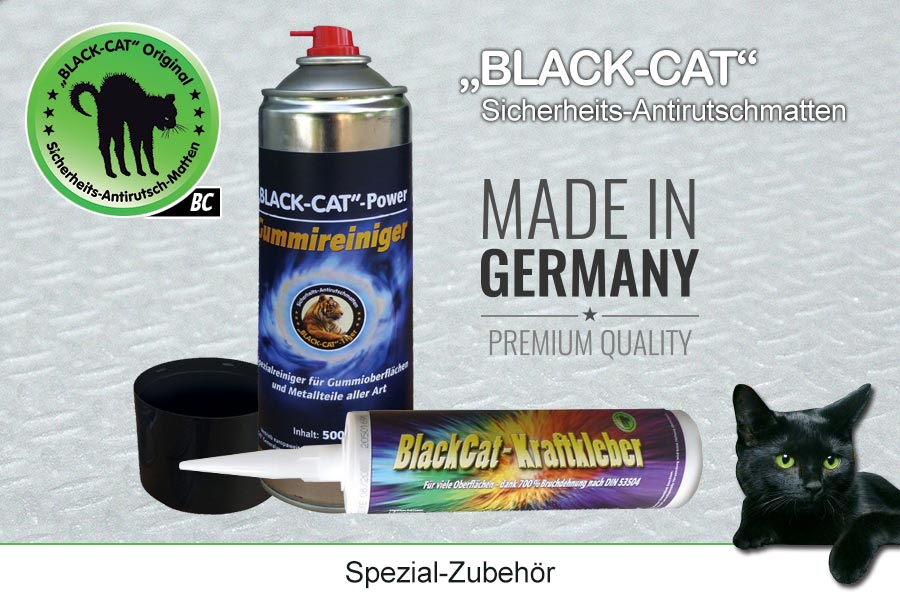 Powerkleber und Spezialreiniger für BLACK-CAT Antirutschmatten