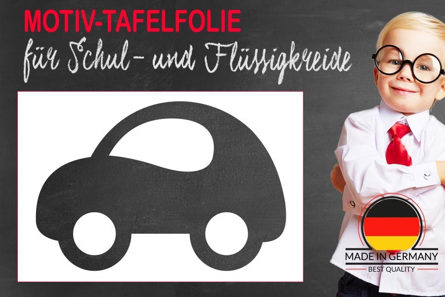 motiv tafelfolie auto seitenansicht als comic für kinderzimmer