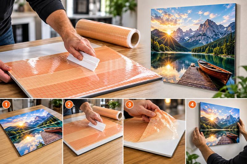 Transparente Doppelklebefolie MountFilm HighTack ASLAN DK 3