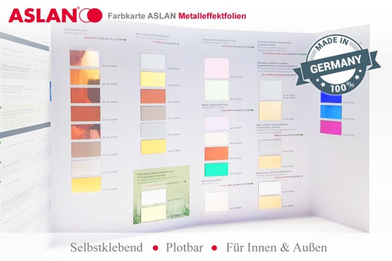 Farbkarte ASLAN Metall- & Spezialeffektfolien