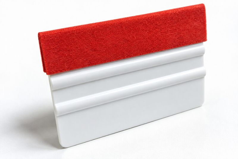 Kunststoff-Rakel mit Textilkante WhiteSqueegee