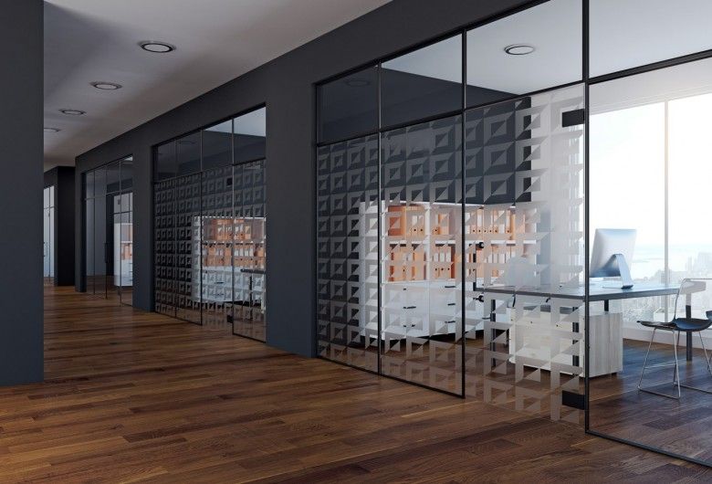 Fenster Dekorfolie "3-D Quadrate", PREMIUM