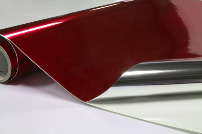 Metalleffektfolie MetalColour ASLAN CA 24 Rot glänzend