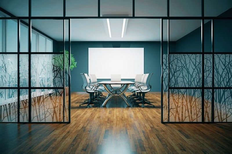 Fensterfolie Motiv "LIVORNO" teilflächig satiniert, PREMIUM