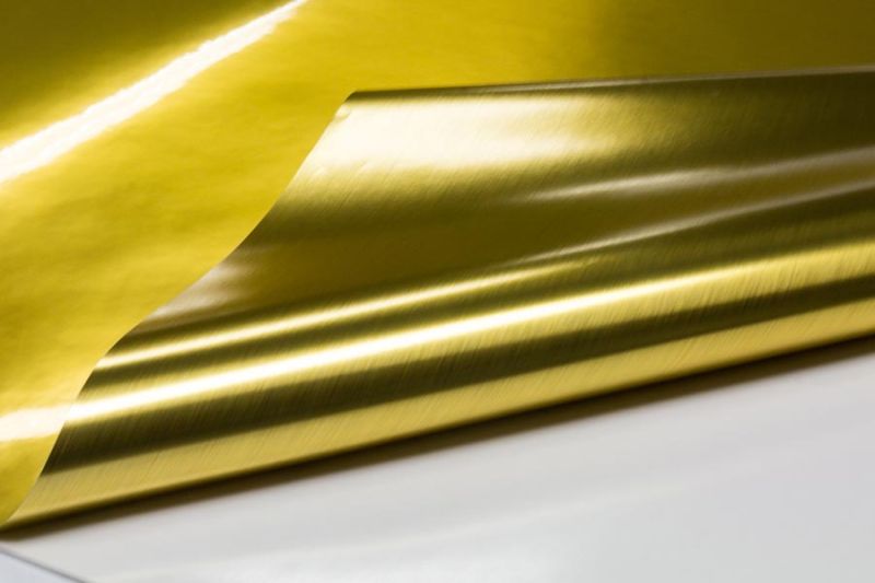 Metalleffektfolie MetalEffect ASLAN CA 23 Gold-gebürstet