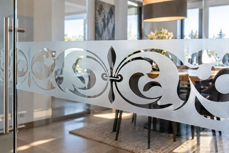 Sandstrahl Schablonen Fensterbordüren