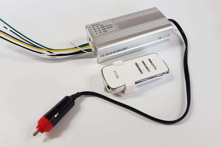 Powerbox 12 Volt DC für schaltbare Folie