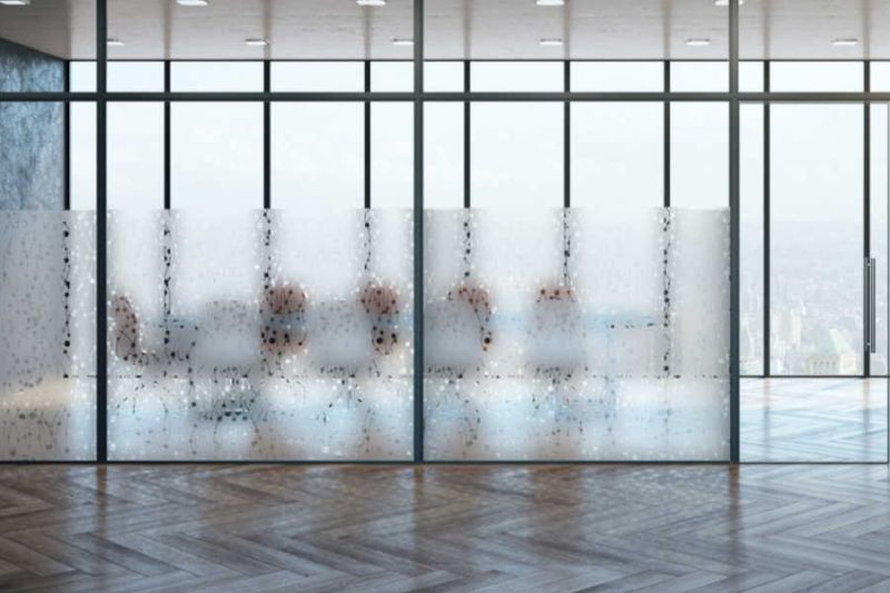 Fenster Dekorfolie mit satiniertem Perlenmuster "PEARL", PREMIUM