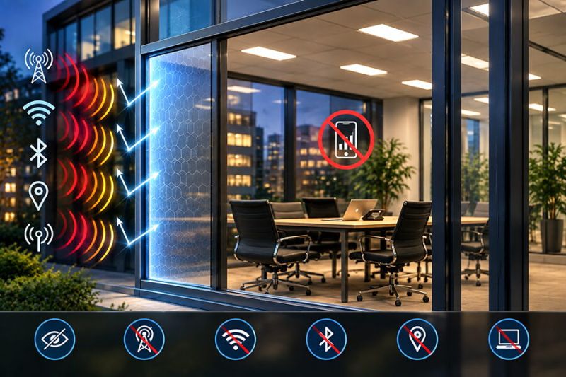 Anti Spy Folie für EMI Abschirmung
