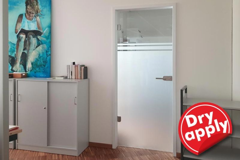 Glasdekorfolie Sandstrahleffekt, ASLAN EL300 Dry Apply
