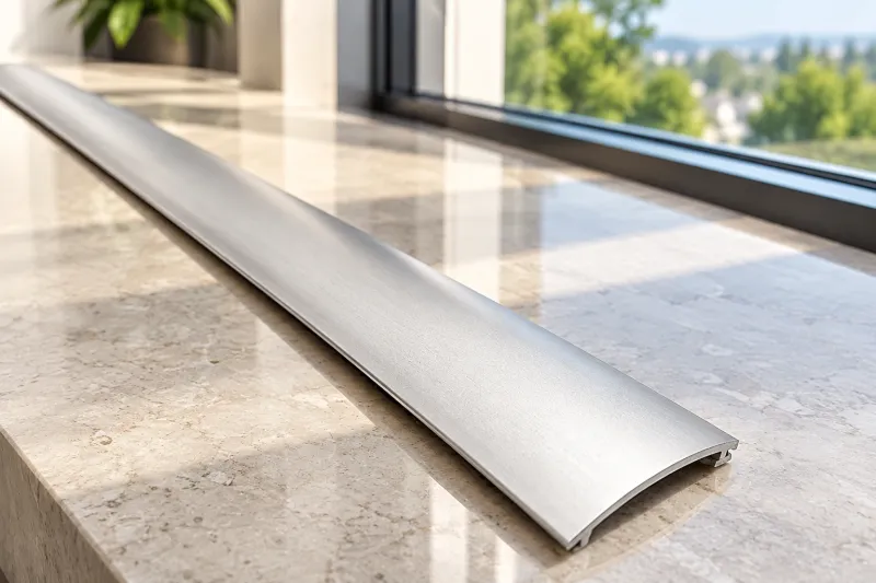 Alu Abdeckprofil für schaltbare Folie in Silber E6/EV1